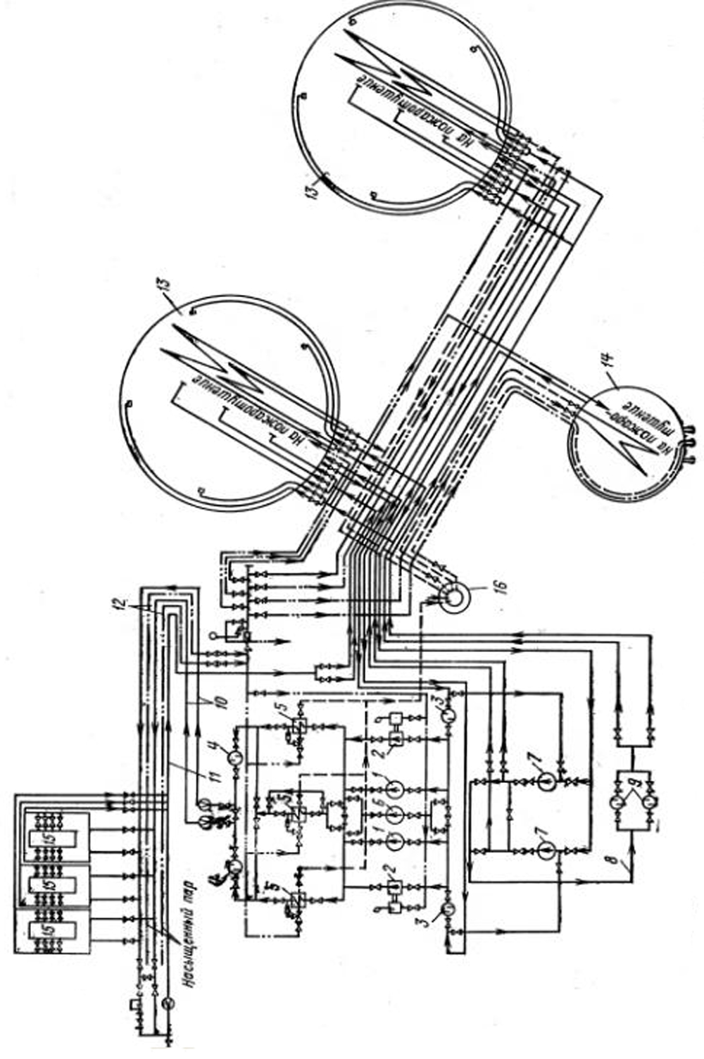 Схема трубопроводов